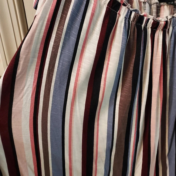 Lane Bryant Striped Off-The-Shoulder Subtle Swing Top in Size 26/28 - Picture 6 of 10